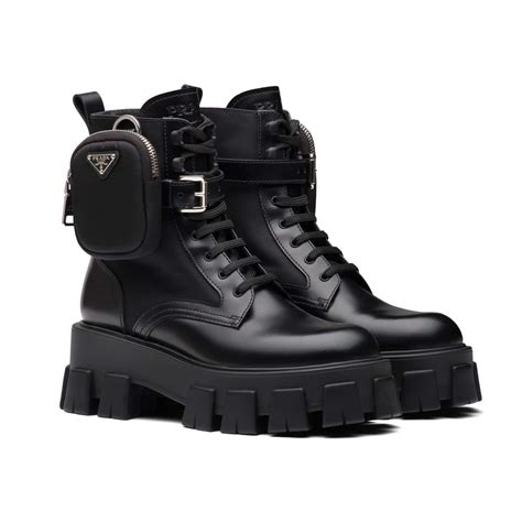 prada ladies ankle boots|nylon Prada boots women.